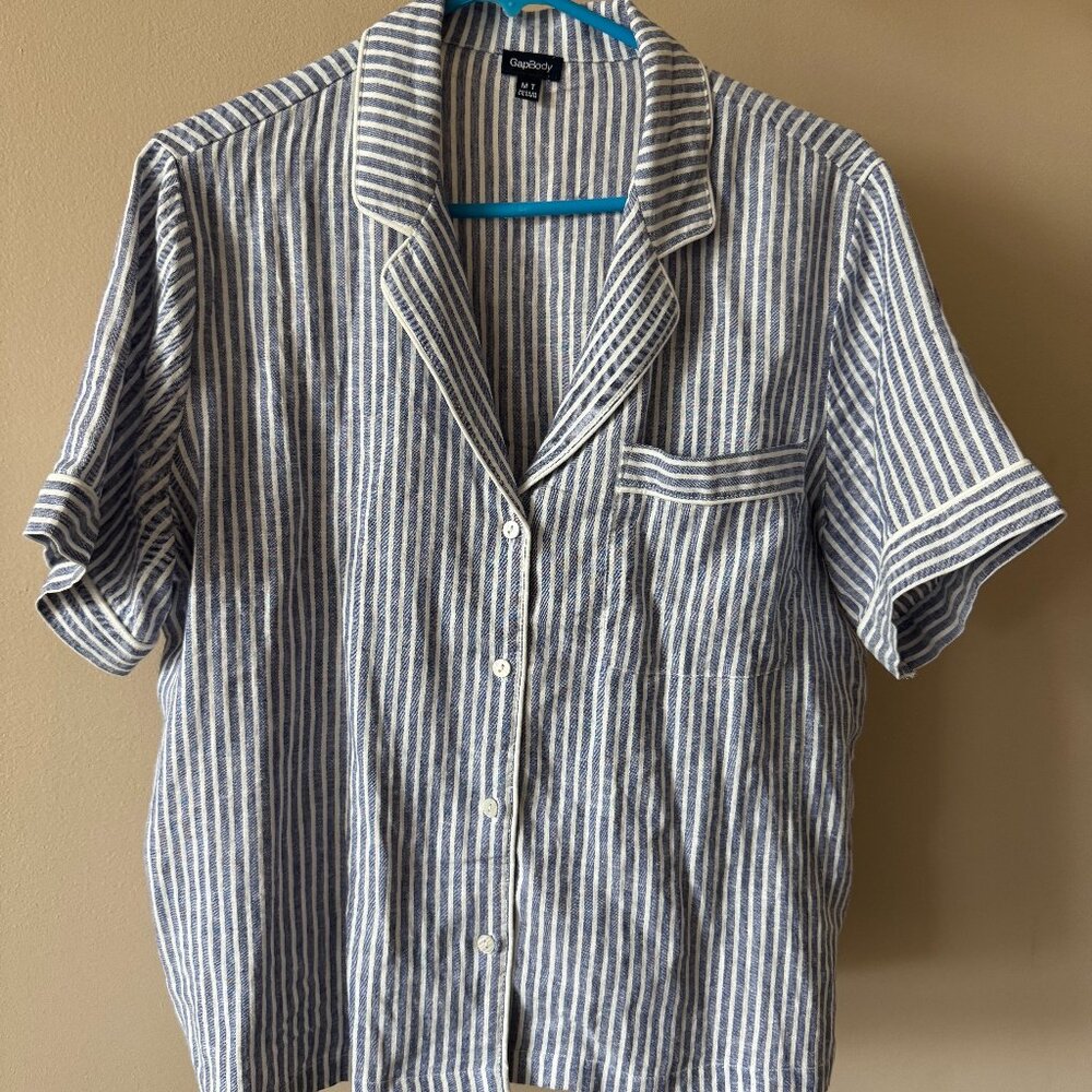Gap linen blend PJ shirt